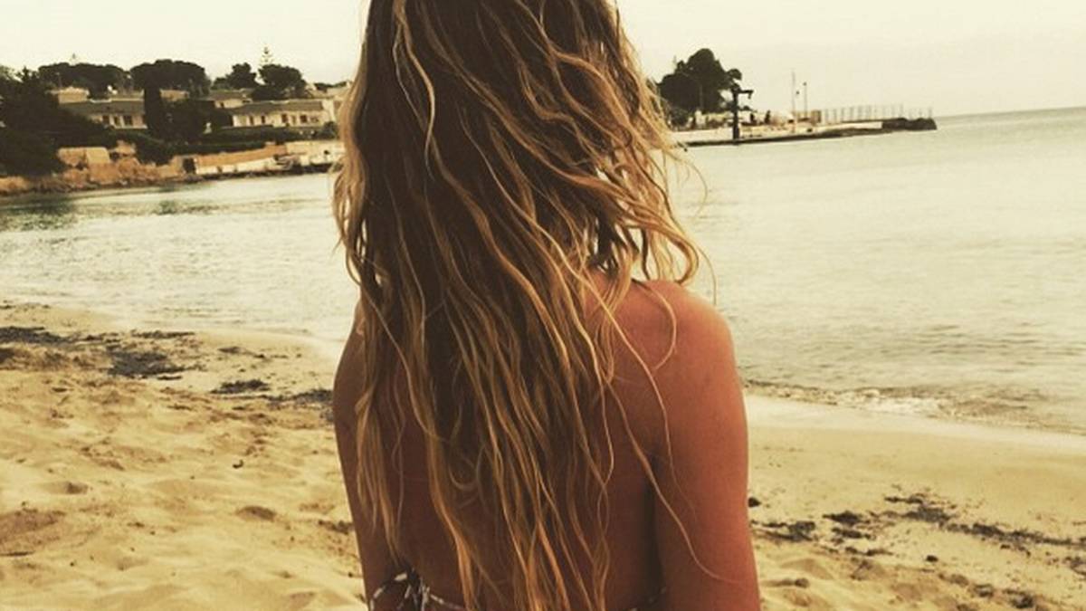 Das Motto des Tages kommt von Volleyballerin Maggie Kozuch und lautet: "Auch ein schöner Rücken kann entzücken"