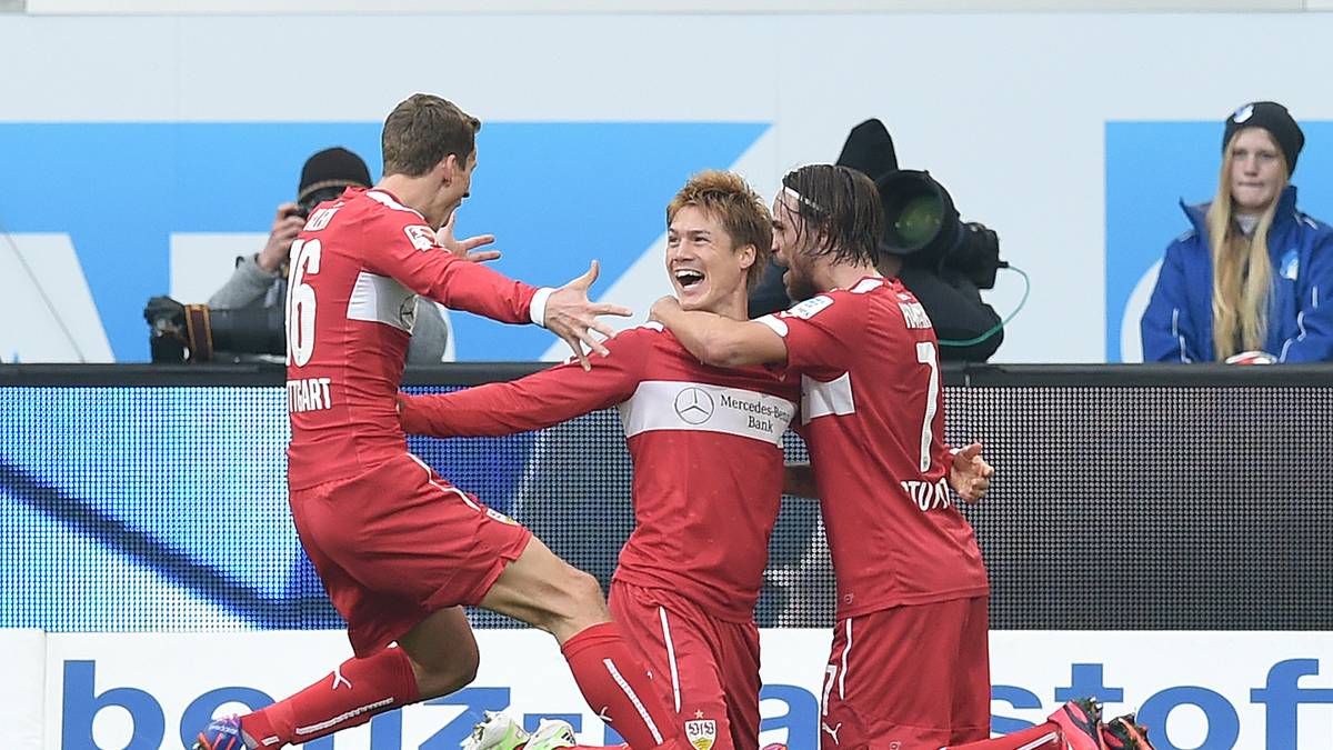 Der Außenverteidiger markiert mit einem seiner seltenen Treffer den Ausgleich für Stuttgart. 