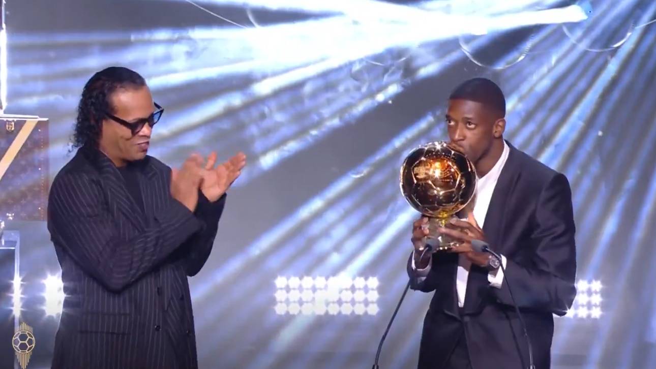 Im Triumph dankt Dembélé dem BVB