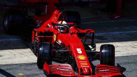 Sebastian Vettel startet in Barcelona von Rang elf