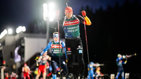 Philipp Nawrath kämpft bei der Biathlon-WM um Medaillen