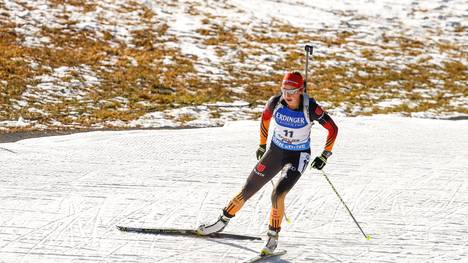 Franziska Preuss läuft beim Weltcup in Hochfilzen
