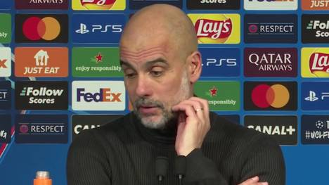 Nach der 2:4-Niederlage gegen Paris Saint-Germain steht Manchester City auf dem 25. Tabellenplatz der Champions League. Pep Guardiola erklärt die Niederlage in Paris.