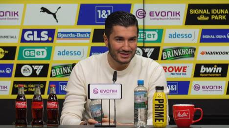 BVB-Trainer Nuri Sahin spricht über die aktuelle Verletzungssituation in Dortmund und witzelt über ein Blitz-Comeback von Niklas Süle. 