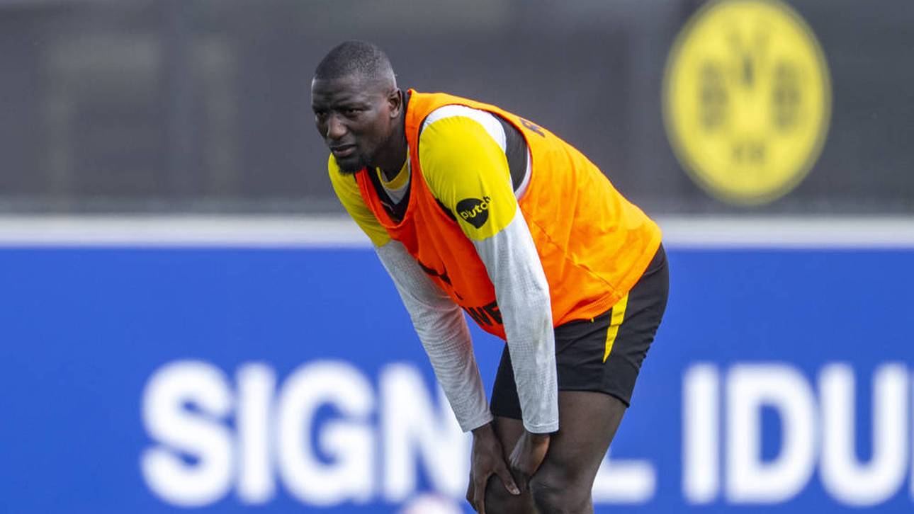 Für Serhou Guirassy war das Training vorzeitig beendet 