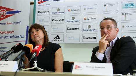 Birgit Fischer  (l.) und Thomas Konietzko 