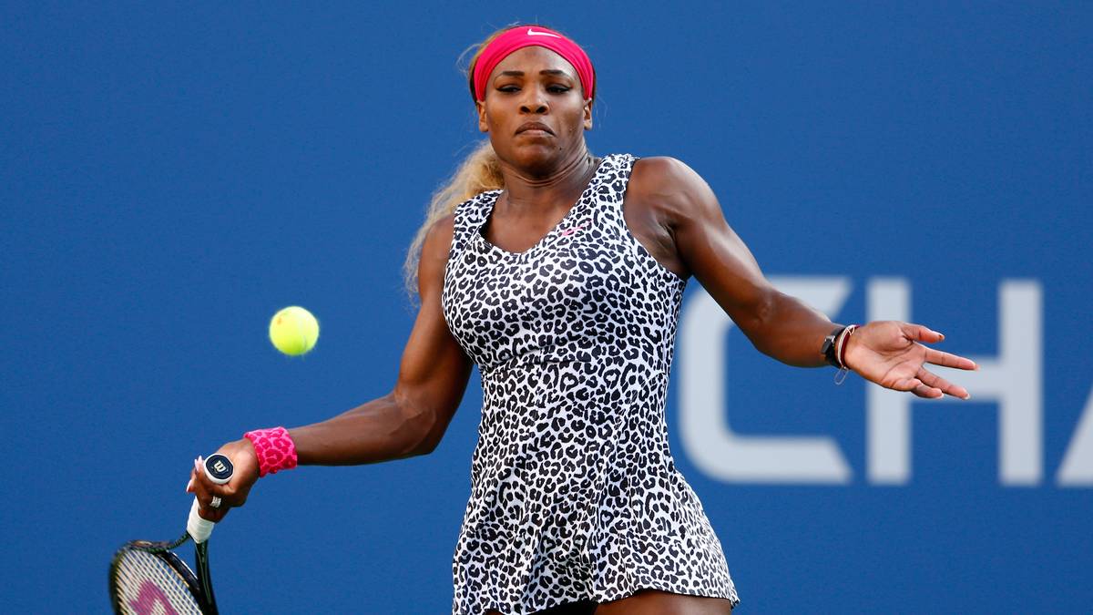 Für die US Open 2014 wählt die Powerfrau das Leopardenmuster