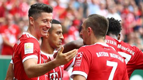 Robert Lewandowski schoss den FC Bayern mit zwei Toren zum Sieg in Bremen