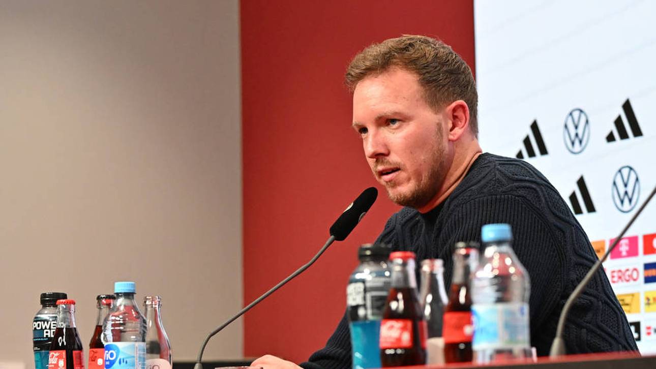 Bundestrainer Julian Nagelsmann will den Fokus auf sportlichen Dingen halten