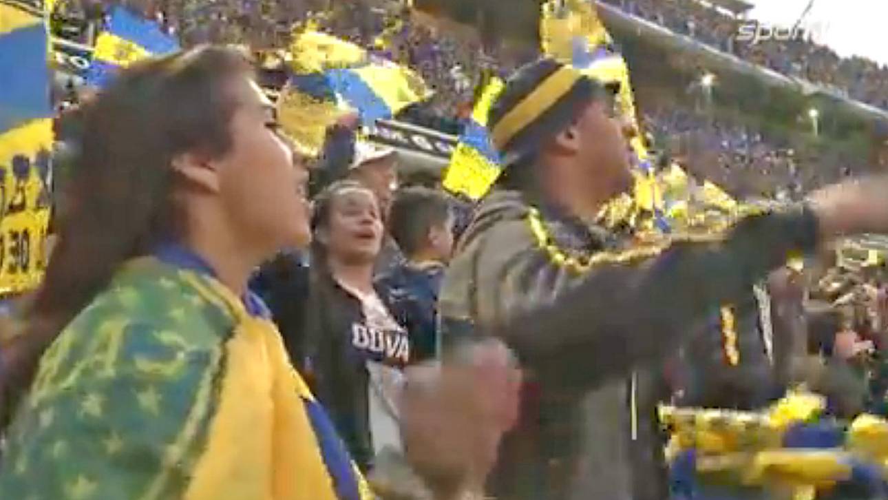 Boca-Fans feiern Rückkehrer Tevez
