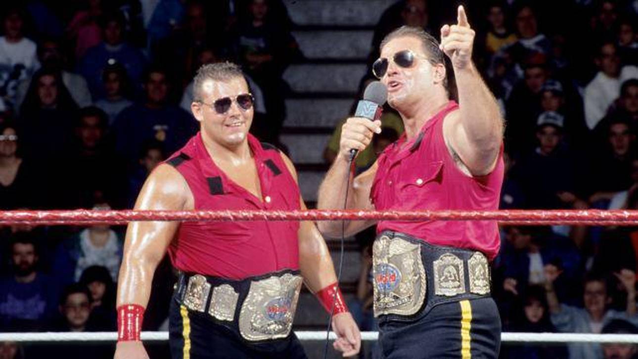 Als Quebecer Pierre (l.) hielt PCO bei WWE dreimal Tag-Team-Gold