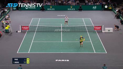 Rafael Nadal muss beim Paris Masters bereits nach der ersten Runde die Sachen packen. Sein Gegner Tommy Paul legte eine starke Aufholjagd hin und bezwang den Spanier schließlich in drei Sätzen.