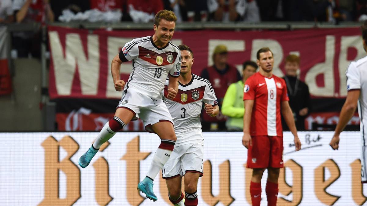 Götze im Jubelsprung - ein Bild, das man nicht so häufig gesehen hat in letzter Zeit