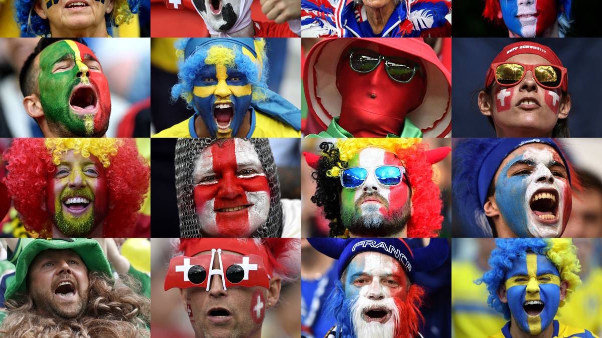 Welches Land hat die kreativsten Fans? Ziemlich schwer zu sagen, irgendwie sehen alle top aus