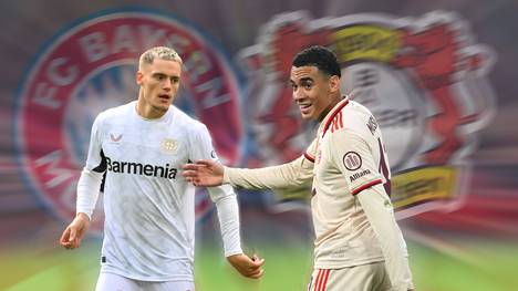 Jamal Musiala vs. Florian Wirtz: Wenn am Samstagabend Tabellenführer Bayern Doublesieger Leverkusen zum Topspiel empfängt, dann ist es auch das Duell der wei Super-Youngster.