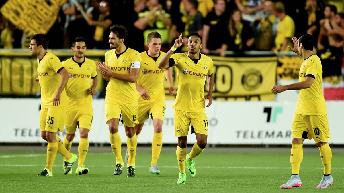 Nach der irren Aufholjagd gegen den krassen Außenseiter steht die Erleichterung den Borussen ins Gesicht geschrieben. Dabei hätte der Sieg letztlich sogar noch höher ausfallen können. Insgesamt viermal trifft der BVB Aluminium