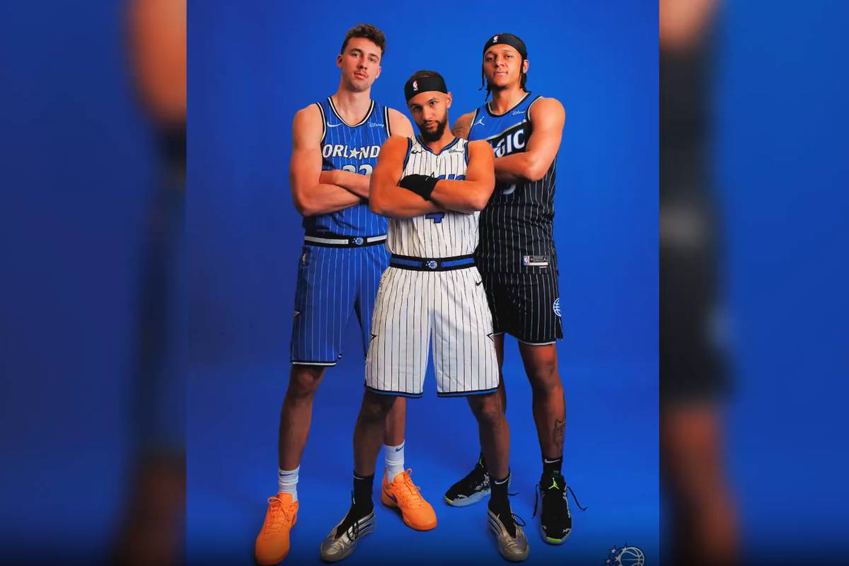 In Anlehnung an die erfolgreichen 90er-Jahre stellen die Orlando Magic ihren neuen Look vor. Neues Logo und neue Trikots, gibt es für das NBA-Franchise aus Florida. mittendrin: Der deutsche Superstar Franz Wagner