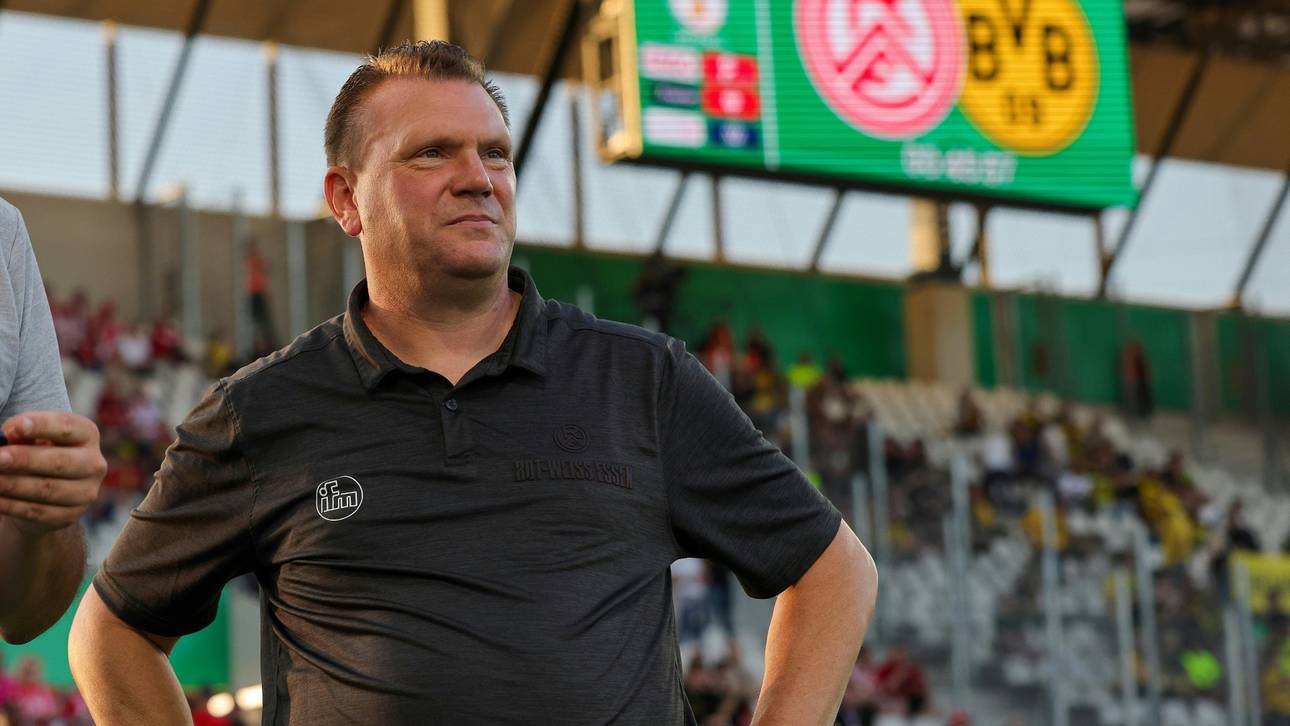 Essen-Trainer joggt zum Pokalspiel