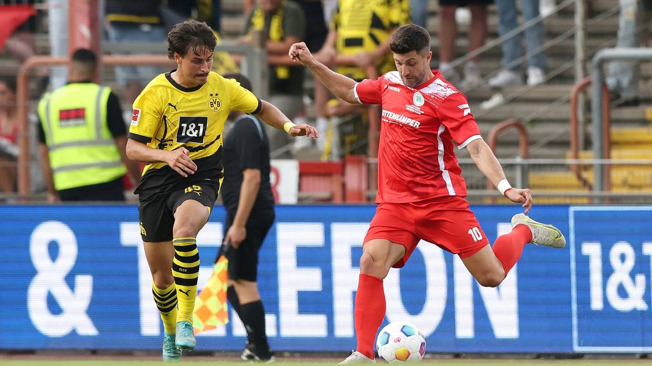 Dortmund müht sich gegen Regionalligist Oberhausen