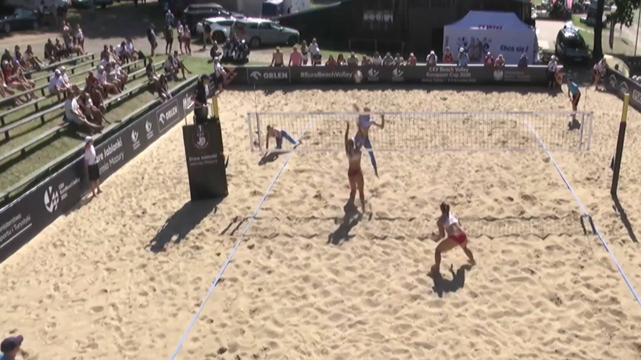 Auch ein Monster-Block rettet das deutsche Duo nicht | Beachvolleyball-EM