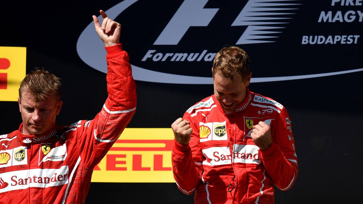 KAMPF UM DIE NUMMER 1 IM TEAM: In sieben der insgesamt zehn Teams sind die internen Rennduelle bereits entschieden. So ist beispielsweise Sebastian Vettel 15 Mal vor Ferrari-Kollege Räikkönen ins Ziel gekommen, der Finne überquerte die Ziellinie nur drei Mal früher als Vettel