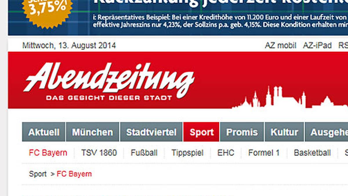 AZ, München: "Bayern verliert Supercup und Javi Martinez"
                  