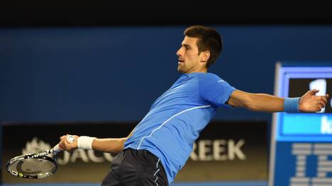 Der Serbe Novak Djokovic bei den Australian Open