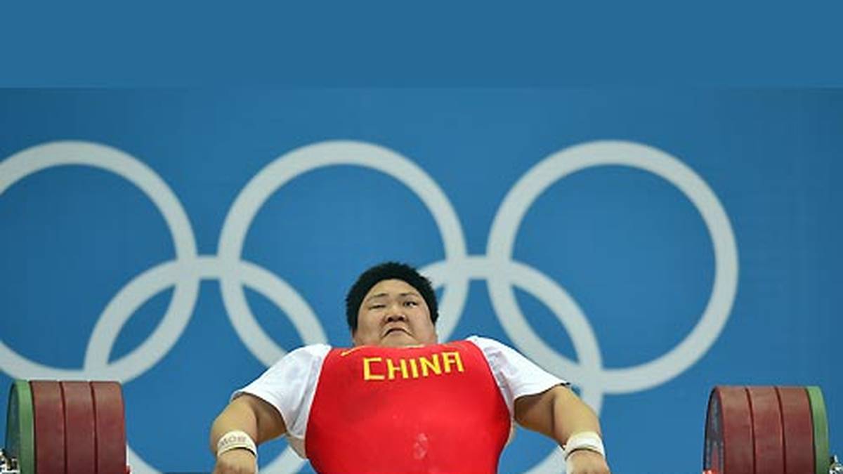 Da ist Lulu aus China. Hat Gold geholt im Gewichtheben und Weltrekord gemacht