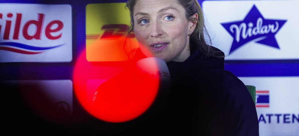 Therese Johaug in reflective mode