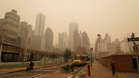 Die Waldbrände in Kanada haben auch Folgen für die amerikanische Großstadt New York