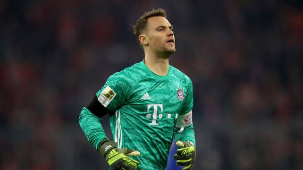 MUNICH, GERMANY - JANUARY 25: Manuel Neuer of FC Bayern Muenchen runs during the Bundesliga match between FC Bayern Muenchen and FC Schalke 04 at Allianz Arena on January 25, 2020 in Munich, Germany. (Photo by Alexander Hassenstein/Bongarts/Getty Images)