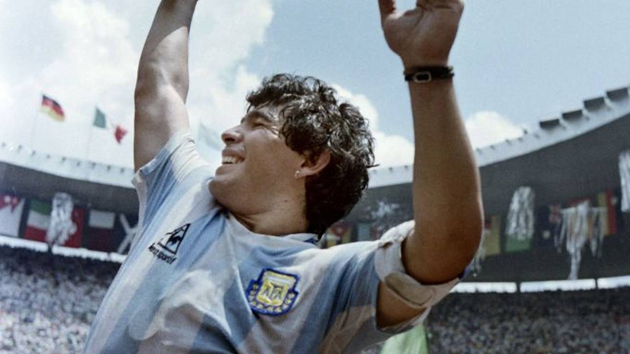Diego Maradona 1986 nach dem WM-Triumph