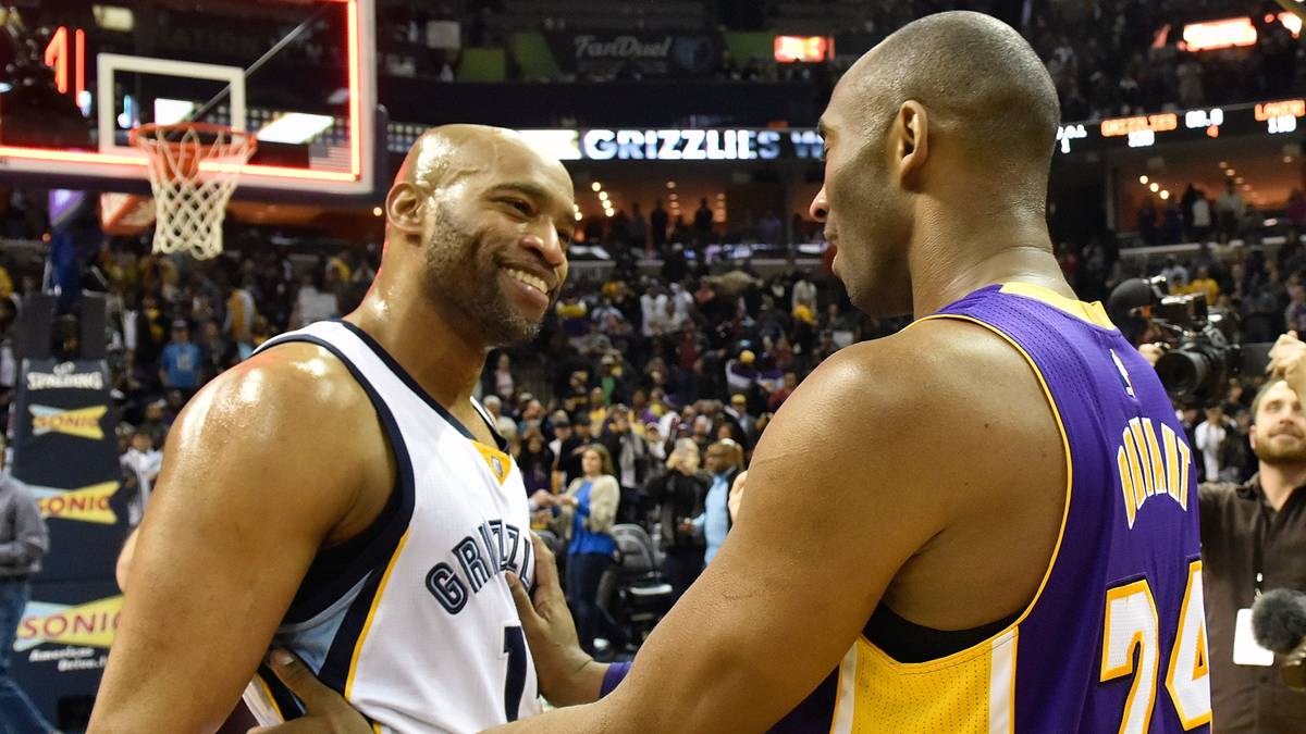 Kobe-Abschied, die x-te.  In Memphis trifft Bryant mit Vince Carter auf eine weitere NBA-Legende
