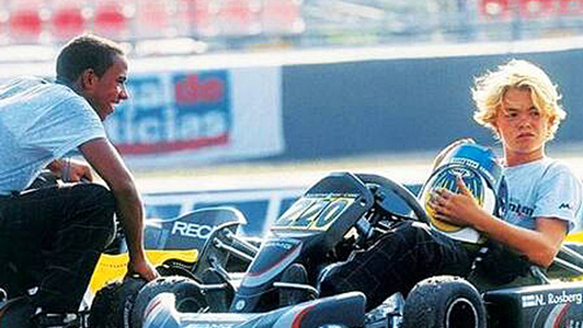 2001: Während dieser Zeit entsteht eine lang anhaltende Freundschaft, die sich später in der Formel 1 zu einer großen Rivalität entwickelt