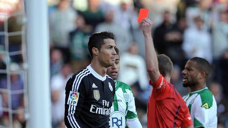 Primera Division: Cristiano Ronaldo sieht Rot im Spiel gegen Cordoba CF