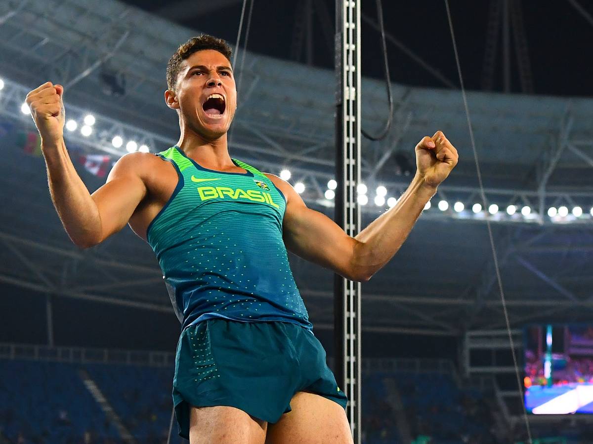 Leichtathletik BRA Thiago BRAZ Olympia 1.OS Gold 2016 Foto signiert 