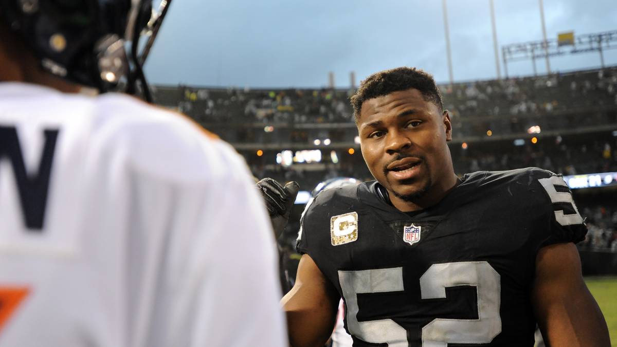 PLATZ 9 - KHALIL MACK (Left End, Oakland Raiders): Overall Rating 98