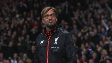 Liverpool-Trainer Jürgen Klopp im Premier-League-Spiel gegen Crystal Palace