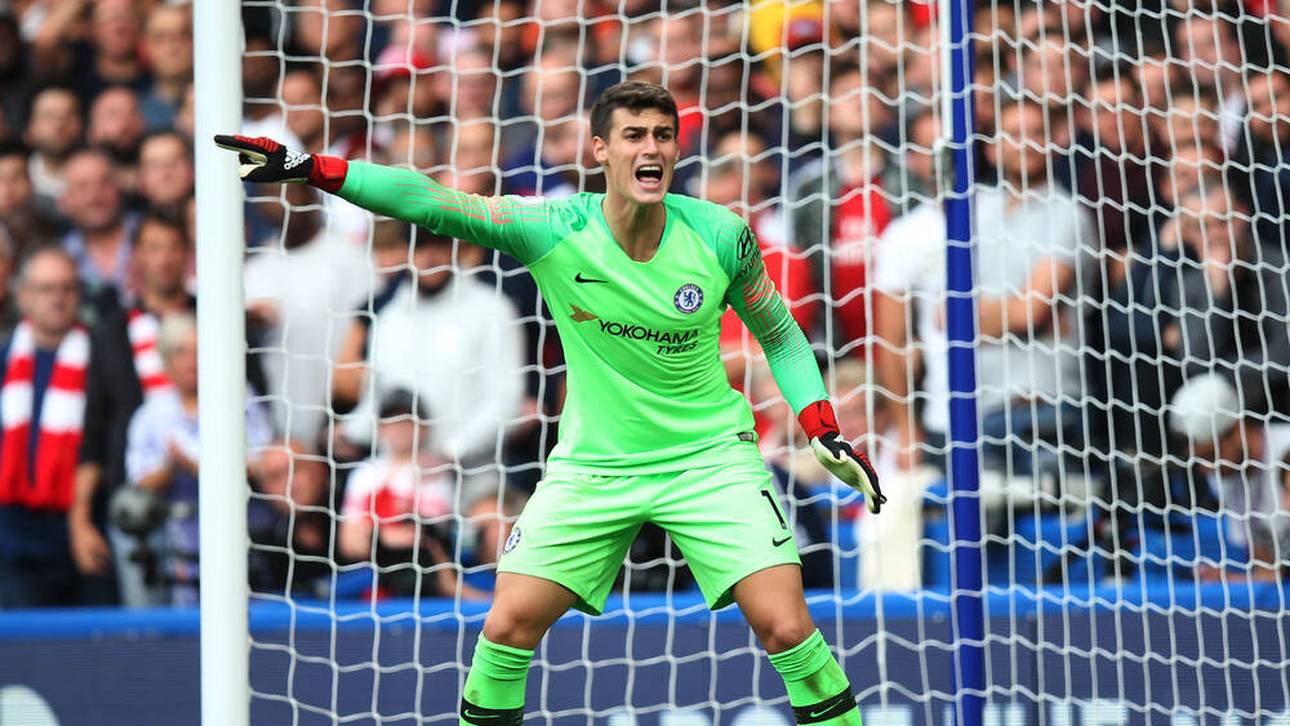 Kepa Arrizabalaga bei seinem Heimspieldebüt für Chelsea gegen Arsenal