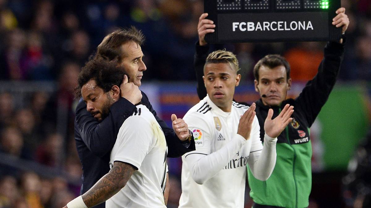 Die "Marca" schreibt nach der Schmach für Real: "Wegen Suarez verbraucht Lopetegui in Madrid all seine Leben"