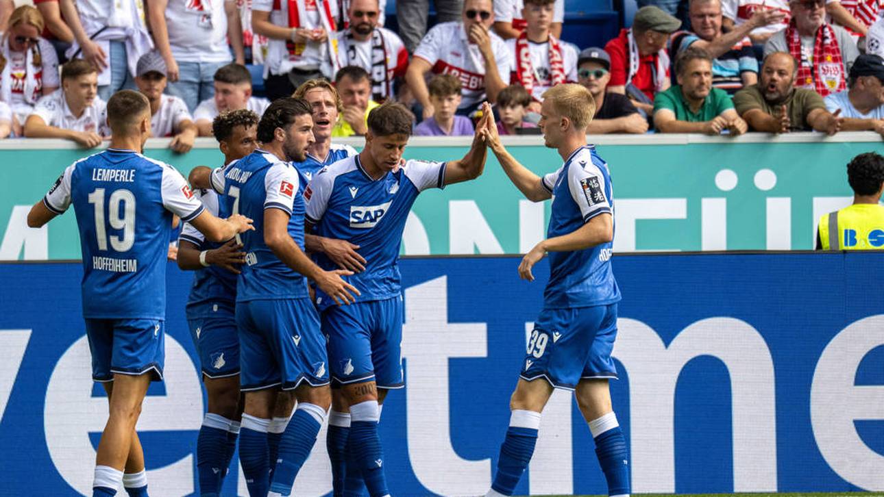Doppelpack Hlozek: Hoffenheim schlägt Stuttgart knapp