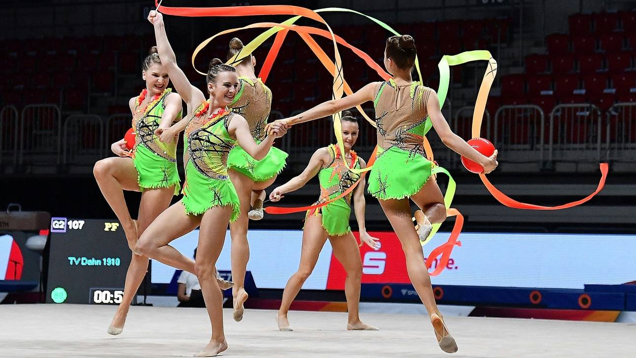 Gymnastik-DM in Düsseldorf: TV Dahn holt alle Gruppen-Titel