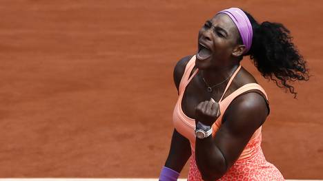 Serena Williams beim Grand Slam French Open in Paris gegen Sara Errani