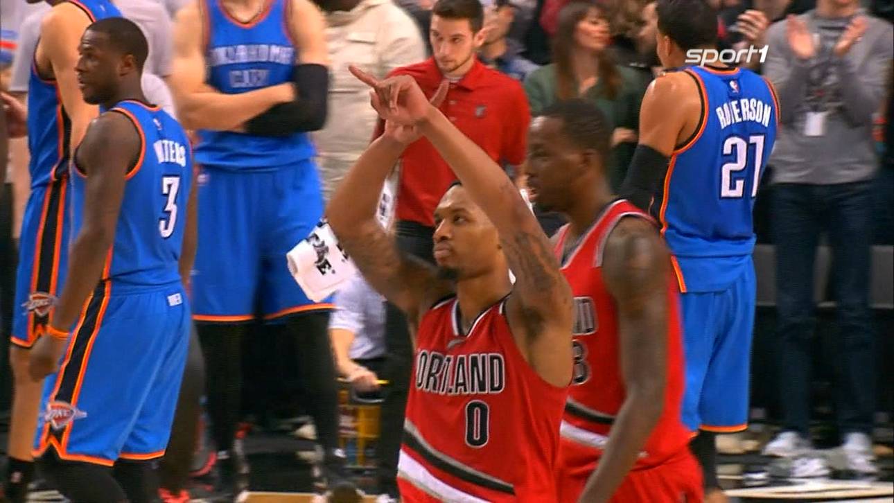 Lillard on fire: 17 Punkte in 3 Minuten