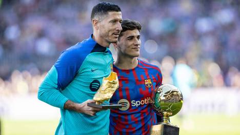 Robert Lewandowski und Gavi wurden beim Barcelona nochmals gewürdigt