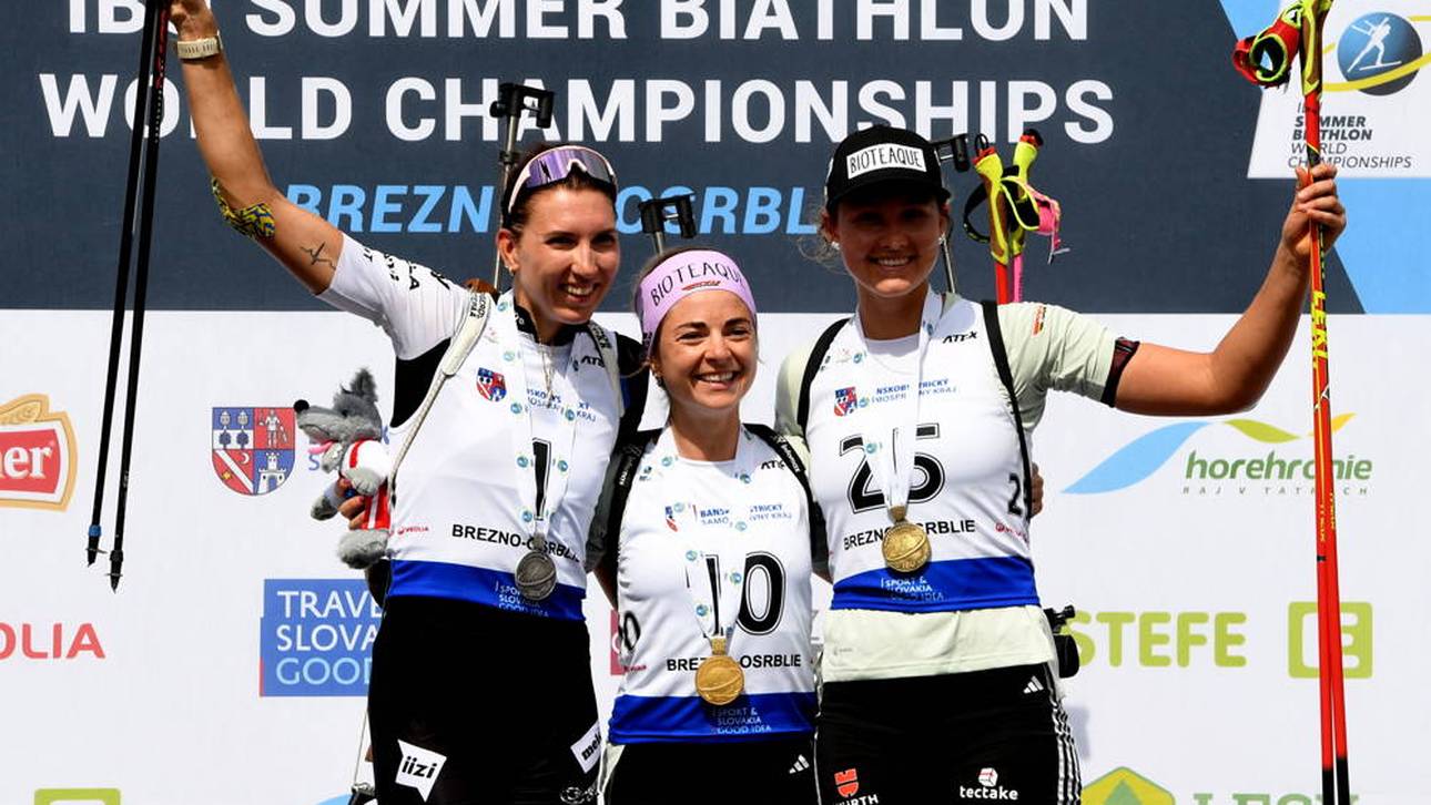 Marion Wiesensarter (Mitte) und Lisa Maria Spark (r.) sorgten für einen erfolgreichen WM-Auftakt aus deutscher Sicht