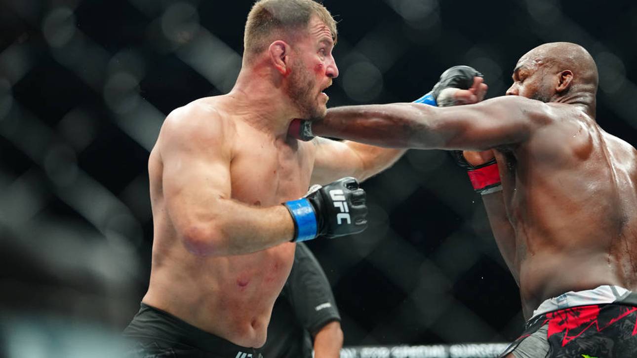 Stipe Miocic (l.) verlor den Hauptkampf von UFC 309 gegen Jon Jones