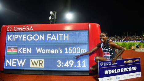 Faith Kipyegon hat einen neuen Weltrekord aufgestellt