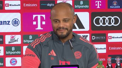 Auf der Pressekonferenz vor dem Spiel des FC Bayern gegen den FC Augsburg sorgt eine Frage zum "F-Wort" für einen amüsanten Moment. Trainer Vincent Kompany reagiert darauf humorvoll.