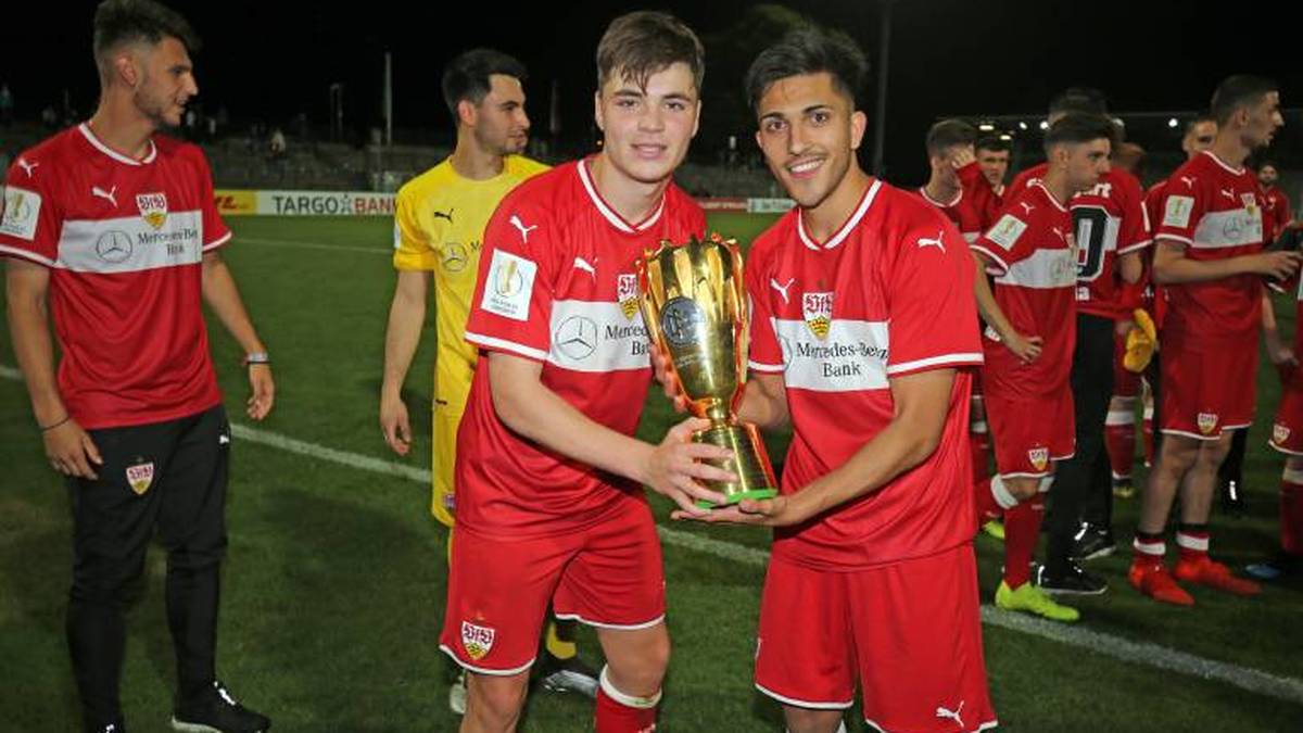 Umut Günes (r.) im Pokal-Finale der U19 2019